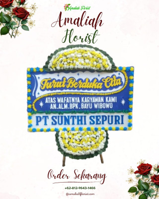Papan Bunga Duka di Abang
